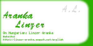 aranka linzer business card